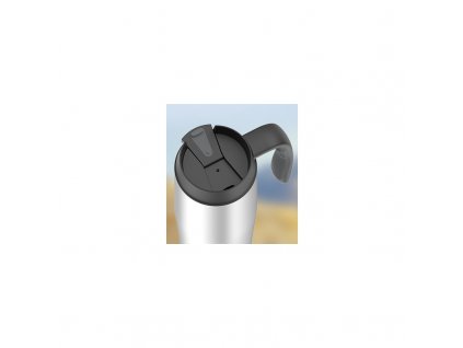Thermos Style - termohrnček s madlom - 470 ml matná čierna