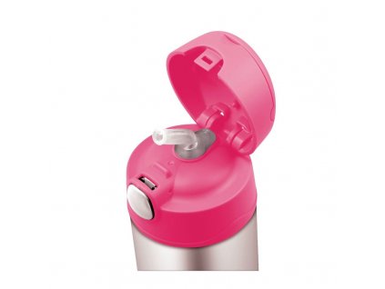 Thermos FUNtainer - detská termoska so slamkou - ružová 355 ml