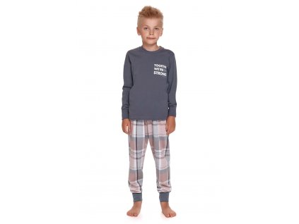 Chlapčenské pyžamo Doctor nap 4311 Together we´re strong - graphite