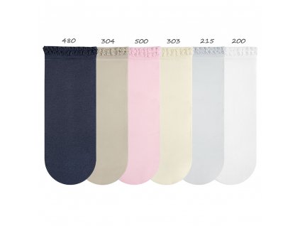 Hladké silonkové ponožky Cóndor 457804500 - pink