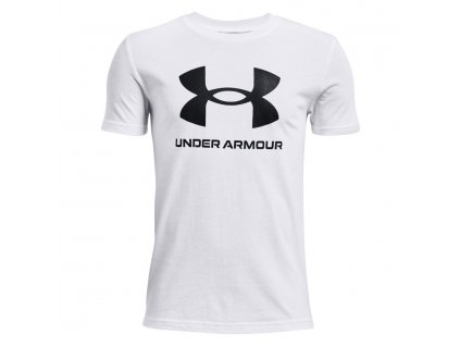 Chlapčenské tričko s logom Under Armour 1363282-100 biela