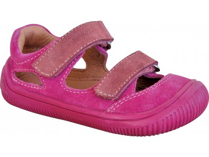 Protetika - barefootové polootvorené topánky BERG pink
