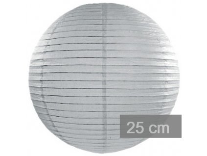 Lampión sivý - priemer 25 cm