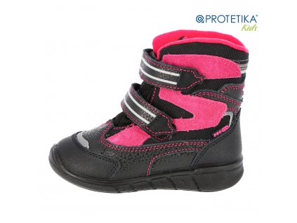 Protetika - zimné topánky s membránou PRO-tex MARON black - zateplené