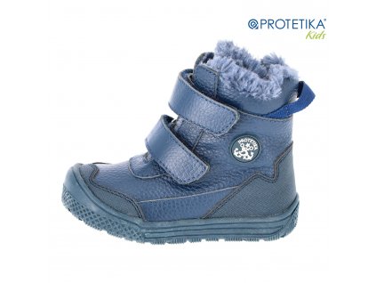 Protetika - zimné topánky TORIN navy - zateplené kožušinkou