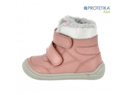 Protetika - zimné barefootové topánky TAMIRA pink - zateplené kožušinkou