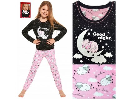 Dievčenské pyžamo Sheep 957 155 a 956 155 - CORNETTE