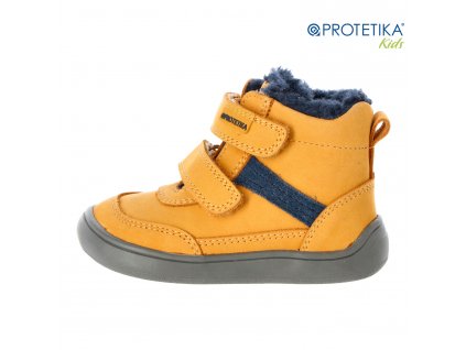 Protetika - zimné barefootové topánky TARGO beige - zateplené kožušinkou
