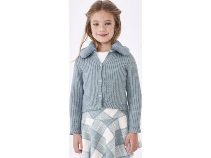 Pletený sveter s kožušinou Mayoral - 1304309011