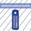 Thermos FUNtainer - detská termoska so slamkou - celá modrá 355 ml