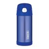Thermos FUNtainer - detská termoska so slamkou - celá modrá 355 ml
