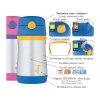 Thermos Foogo - kojenecká termoska so slamkou - modrá 290 ml