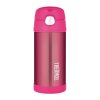Thermos FUNtainer - detská termoska so slamkou - celá ružová 355 ml