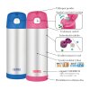 Thermos FUNtainer - detská termoska so slamkou  470 ml - ružová