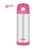 Thermos FUNtainer - detská termoska so slamkou  470 ml - ružová