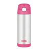 Thermos FUNtainer - detská termoska so slamkou  470 ml - ružová
