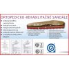 Protetika - sandále ORS T 101 modro-hnedé