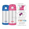 Thermos FUNtainer - detská termoska so slamkou - mačka 355 ml