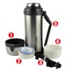 Thermos Mountain - univerzálna termoska na jedlo a nápoje 2000 ml - s dvomi šálk