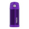 Thermos FUNtainer - detská termoska so slamkou 355 ml - celá fialová