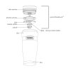 Thermos Style - vodotesný termohrnček s madlom 470 ml - medený