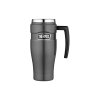 Thermos Style - vodotesný termohrnček s madlom 470 ml - metalicky šedá