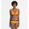 Vrchný diel plaviek na zips Calvin Klein INTENSE POWER oranžové