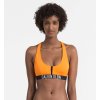 Vrchný diel plaviek na zips Calvin Klein INTENSE POWER oranžové