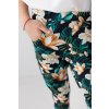 Kvietkované bavlnené nohavice Lily Grey
