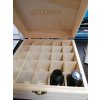 DoTerra Wooden Box s gravírovaným logom na esenciálne oleje 25x15ml
