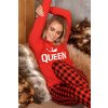 Dámske pyžamo Doctor nap 9748 - QUEEN - červenočierne