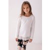 Kvietkované legíny Lily Grey modrá