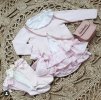 Hladké podkolienky so saténovou mašličkou Cóndor 248202500 - baby pink