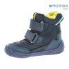 Protetika - zimné barefootové topánky TARIK denim - zateplené kožušinkou