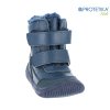 Protetika - zimné barefootové topánky TARIK navy - zateplené kožušinkou
