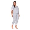 Dámske pyžamo Doctor nap 4104 - sivá