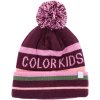 Dievčenská čiapka s brmbolcom Color Kids - fialová