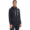Mikina Under Armour Rival Fleece FZ Hoodie-BLK Black