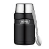 Thermos Style - termoska na jedlo so skladacou lyžicou a šálkou 710 ml - čierna