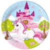 Taniere papierové Jednorožec zámok 20 cm 8 ks