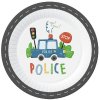 Veľká párty sada Polícia  - girlanda, taniere, poháre, servitky, balóny, sviečka