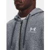 Pánska mikina UA Essential Fleece FZ Hood- GRY tmavosivá