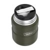 Thermos Style - termoska na jedlo so skladacou lyžicou a šálkou 470 ml - malina