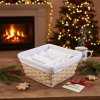 Košík 4 ks utierok Vianoce - Zlaté vločky