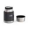 Termoska na jedlo so šálkou a skladacou lyžicou 470 ml - granite