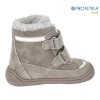 Protetika - zimné barefootové topánky LINET grey - zateplené kožušinkou