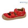 Protetika - barefoot polootvorené topánky TAFI red