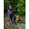 Fleecová čiapka LÍŠKY- tmavo modrá