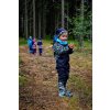 Softshellová bunda WAMU s fleecom DINOSAURI - čierno-hnedá