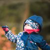 Softshellové rukavice WAMU s fleecom LÍŠKY - tmavo modrá